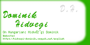 dominik hidvegi business card
